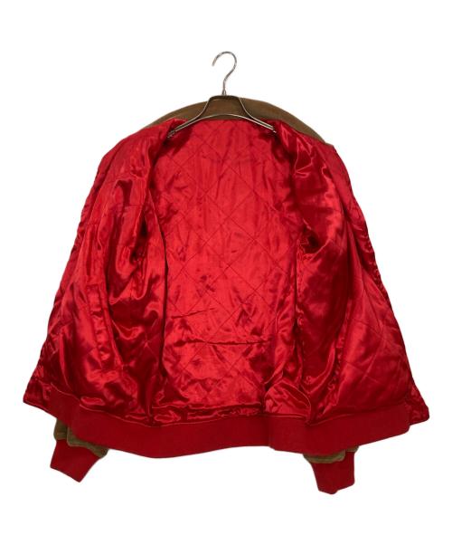 AVIREX（アヴィレックス）AVIREX (アヴィレックス) ピンナップガールリバーシブルジャケット ブラウン×レッド サイズ:Lの古着・服飾アイテム