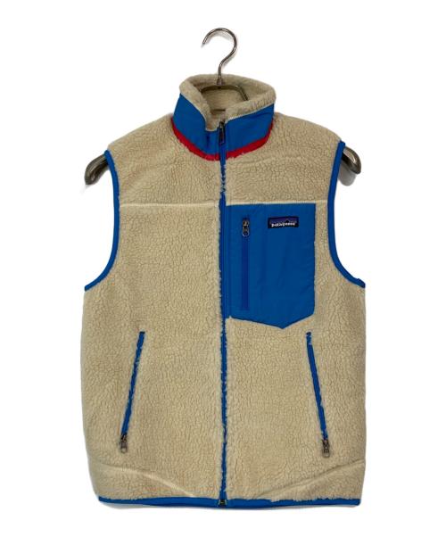 Patagonia（パタゴニア）Patagonia (パタゴニア) Classic RETRO-X VEST ベージュ×ブルー サイズ:XSの古着・服飾アイテム