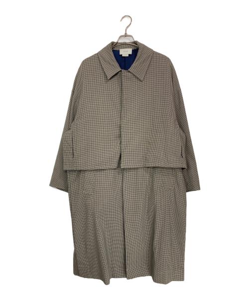 YOKE（ヨーク）YOKE (ヨーク) 3WAY BAL COLLAR SHARE COAT ブラウン サイズ:Sの古着・服飾アイテム