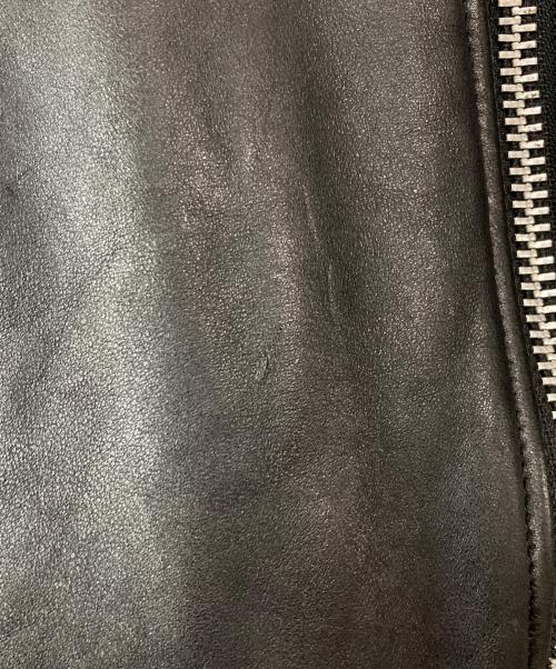 Schott（ショット）Schott (ショット) LEATHER BOWERY JACKET ブラック サイズ:Lの古着・服飾アイテム