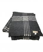 alonpiアロンピ）の古着「カシミヤ100%ストール」｜ブラック