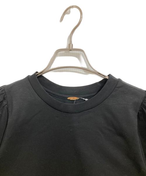 Lisiere（リジェール）Lisiere (リジェール) Gather Long sleeve Tee ブラック サイズ:999 未使用品の古着・服飾アイテム
