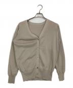 DEUXIEME CLASSEドゥーズィエム クラス）の古着「Silk*CTN 2Wayカーディガン」｜ベージュ