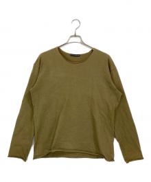 ISSEY MIYAKE MEN（イッセイミヤケメン）の古着「カットオフデザイン ヘビーウェイト L/S」｜カーキ