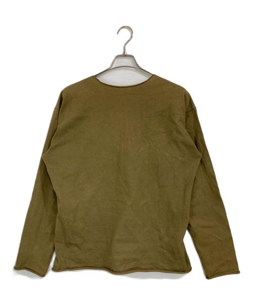 ISSEY MIYAKE MEN（イッセイミヤケメン）ISSEY MIYAKE MEN (イッセイミヤケメン) カットオフデザイン ヘビーウェイト L/S カーキ サイズ:3の古着・服飾アイテム