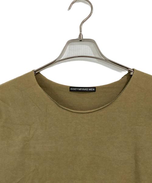 ISSEY MIYAKE MEN（イッセイミヤケメン）ISSEY MIYAKE MEN (イッセイミヤケメン) カットオフデザイン ヘビーウェイト L/S カーキ サイズ:3の古着・服飾アイテム