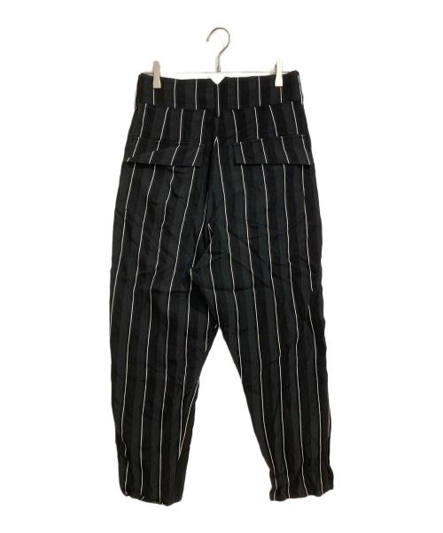 MUZE（ミューズ）MUZE (ミューズ) ストライプパンツ ブラック サイズ:1の古着・服飾アイテム