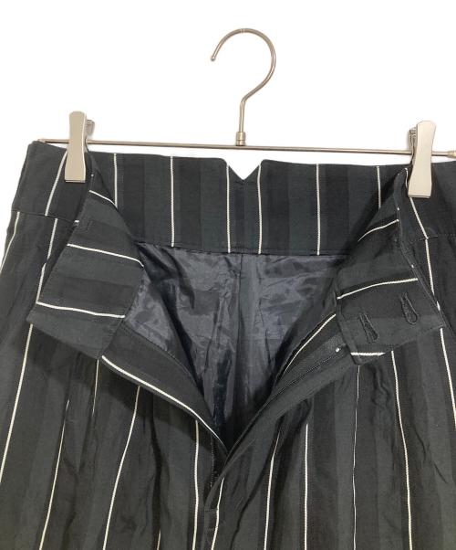 MUZE（ミューズ）MUZE (ミューズ) ストライプパンツ ブラック サイズ:1の古着・服飾アイテム
