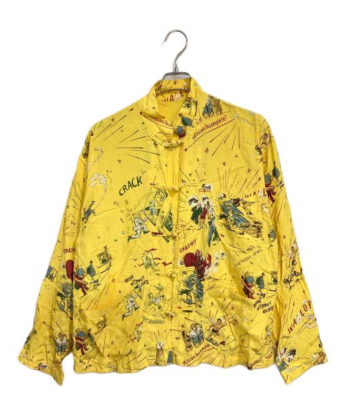 Porter Classic（ポータークラシック）Porter Classic (ポータークラシック) 22SS 落ちこぼれスパイ チャイナシャツ イエロー サイズ:2の古着・服飾アイテム