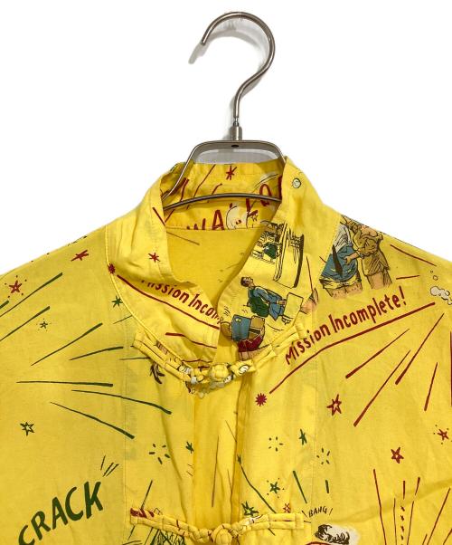 Porter Classic（ポータークラシック）Porter Classic (ポータークラシック) 22SS 落ちこぼれスパイ チャイナシャツ イエロー サイズ:2の古着・服飾アイテム