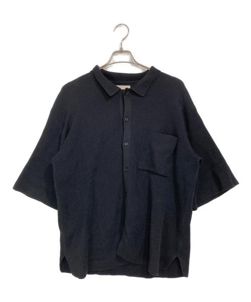 YOKE（ヨーク）YOKE (ヨーク) RIB KNITTED SHIRT ブラック サイズ:２の古着・服飾アイテム