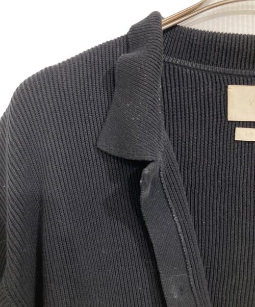 YOKE（ヨーク）YOKE (ヨーク) RIB KNITTED SHIRT ブラック サイズ:２の古着・服飾アイテム