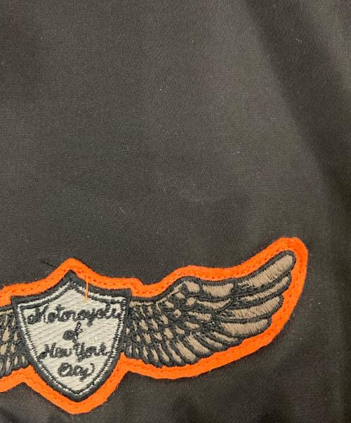 Schott（ショット）Schott (ショット) NYLON TRUCKER JACKET MOTORCYCLE CLUB ブラック サイズ:Ⅿの古着・服飾アイテム