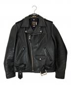 Schottショット）の古着「VINTAGE ONESTAR ダブルライダースジャケット」｜ブラック