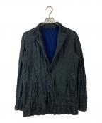 ISSEY MIYAKE MENイッセイミヤケメン）の古着「シワ加工ジャケット」｜ブラック