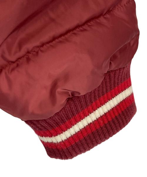 COACH（コーチ）COACH (コーチ) ヴァーシティ ダウン ジャケット バーガンディー サイズ:Lの古着・服飾アイテム