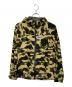 A BATHING APE（ア ベイシング エイプ）の古着「サルカモ柄マウンテンパーカー」｜ベージュ