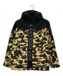 A BATHING APE（ア ベイシング エイプ）の古着「1ST CAMO SNOWBOARD JACKET」｜ブラック