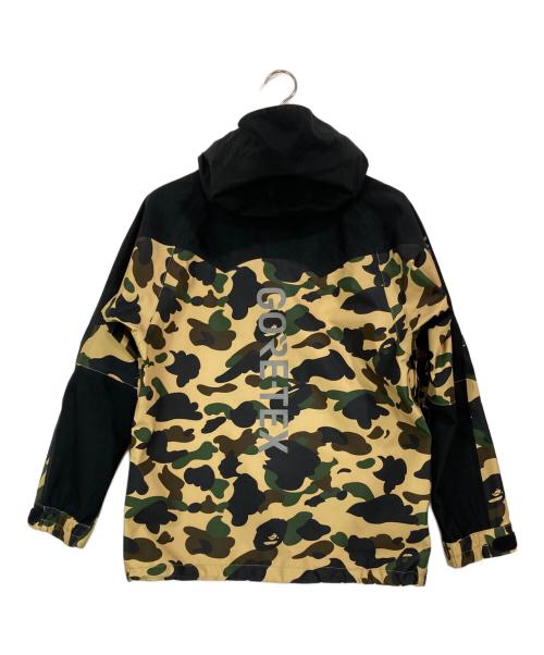 A BATHING APE（ア ベイシング エイプ）A BATHING APE (ア ベイシング エイプ) 1ST CAMO SNOWBOARD JACKET ブラック サイズ:Sの古着・服飾アイテム