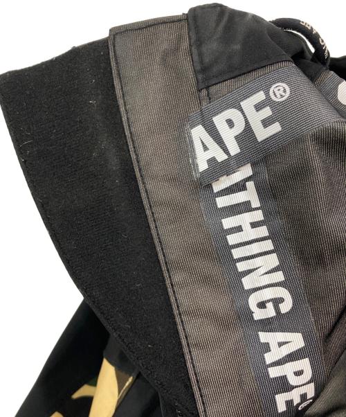 A BATHING APE（ア ベイシング エイプ）A BATHING APE (ア ベイシング エイプ) 1ST CAMO SNOWBOARD JACKET ブラック サイズ:Sの古着・服飾アイテム