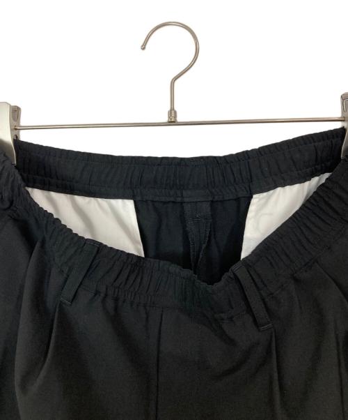 N.HOOLYWOOD（エヌ ハリウッド）N.HOOLYWOOD (エヌ ハリウッド) WIDE TAPERED EASY SLACKS ブラック サイズ:40の古着・服飾アイテム