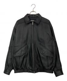 AVIREX（アヴィレックス）の古着「LEATHER CWU BLOUSON」｜ブラック