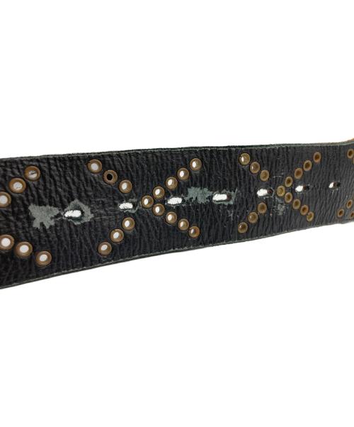 Hysteric Glamour（ヒステリックグラマー）Hysteric Glamour (ヒステリックグラマー) BALTAZAR (バルタザール) スタッズレザーベルト ブラウンの古着・服飾アイテム