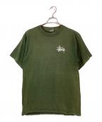 stussyステューシー）の古着「90's スカルボーンプリントTシャツ」｜グリーン