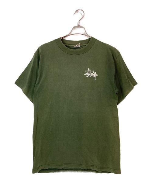 stussy（ステューシー）stussy (ステューシー) 90's スカルボーンプリントTシャツ グリーン サイズ:XLの古着・服飾アイテム
