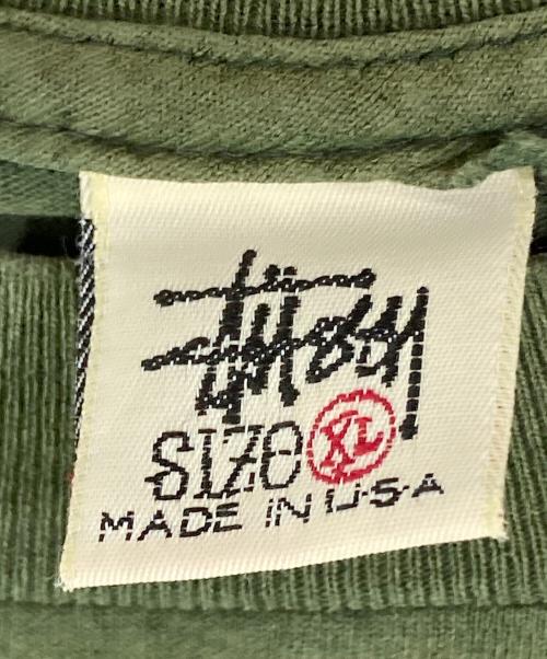 stussy（ステューシー）stussy (ステューシー) 90's スカルボーンプリントTシャツ グリーン サイズ:XLの古着・服飾アイテム