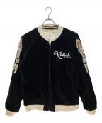 AVIREXアヴィレックス）の古着「リバーシブルスカジャン」｜ブラック×ホワイト