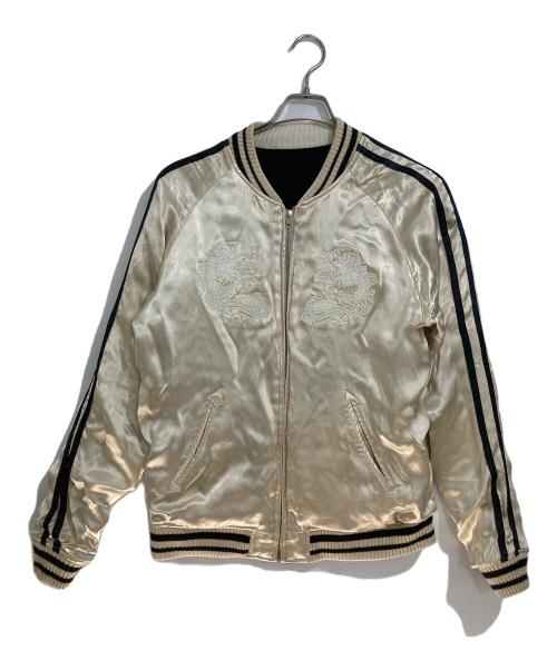 AVIREX（アヴィレックス）AVIREX (アヴィレックス) リバーシブルスカジャン ブラック×ホワイト サイズ:Lの古着・服飾アイテム