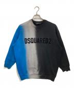 DSQUARED2ディースクエアード）の古着「グラデーションロゴスウェット」｜ブラック