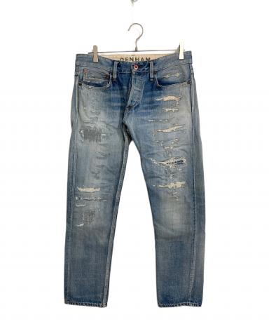 ダンハム様 直接受け渡し 中古・古着通販】Denham (デンハム) ダメージデニムパンツ ブルー