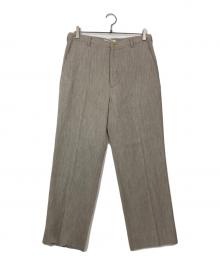 AURALEE（オーラリー）の古着「COTTON WOOL DOUBLE CLOTH SLACKS」｜グレー