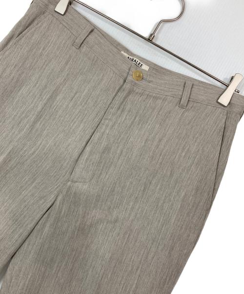 AURALEE（オーラリー）AURALEE (オーラリー) COTTON WOOL DOUBLE CLOTH SLACKS グレー サイズ:4の古着・服飾アイテム