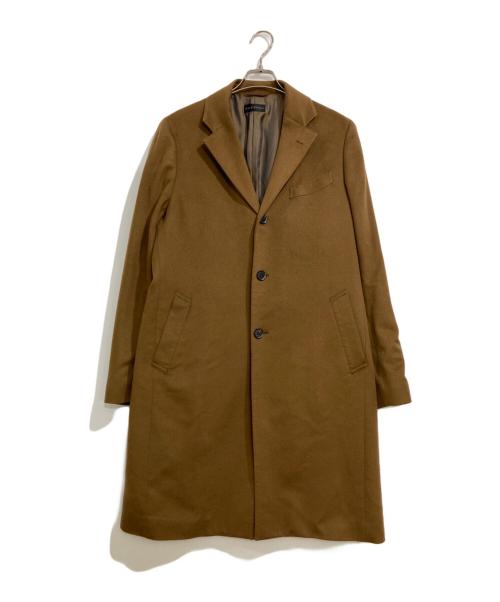 Hilton（ヒルトン）Hilton (ヒルトン) カシミヤチェスターコート ブラウン サイズ:LLの古着・服飾アイテム