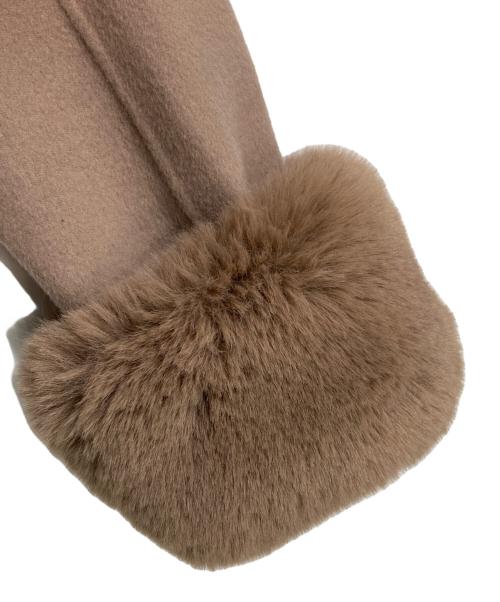 GRACE CONTINENTAL（（グレースコンチネンタル）GRACE CONTINENTAL (（グレースコンチネンタル) ノーカラーリバーコート ベージュ サイズ:36の古着・服飾アイテム