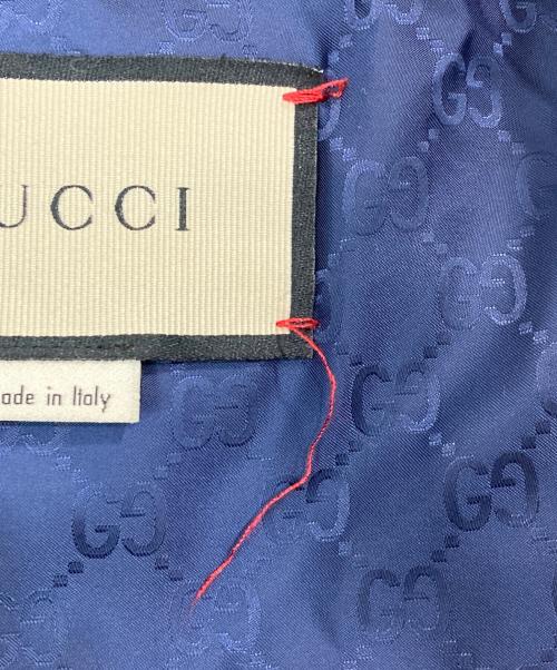 GUCCI（グッチ）GUCCI (グッチ) ヒステリアロゴダウンジャケット ネイビー サイズ:52の古着・服飾アイテム