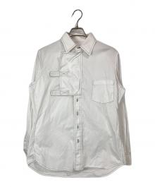 Y'S YOHJI YAMAMOTO（ワイズ ヨウジヤマモト）の古着「デザインステッチシャツ」｜ホワイト