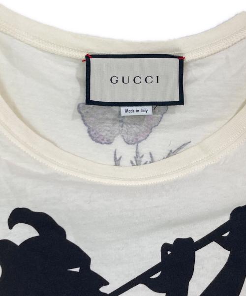GUCCI（グッチ）GUCCI (グッチ) シャトーマーモントショートスリーブTシャツ ベージュ サイズ:XXSの古着・服飾アイテム