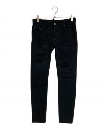 DSQUARED2（ディースクエアード）の古着「TRASH WASH SUPER TWINKY JEAN」｜ブラック