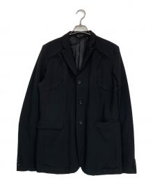 BLACK COMME des GARCONS（ブラックコムデギャルソン）の古着「ポリ製品染め3Bジャケット」｜ブラック
