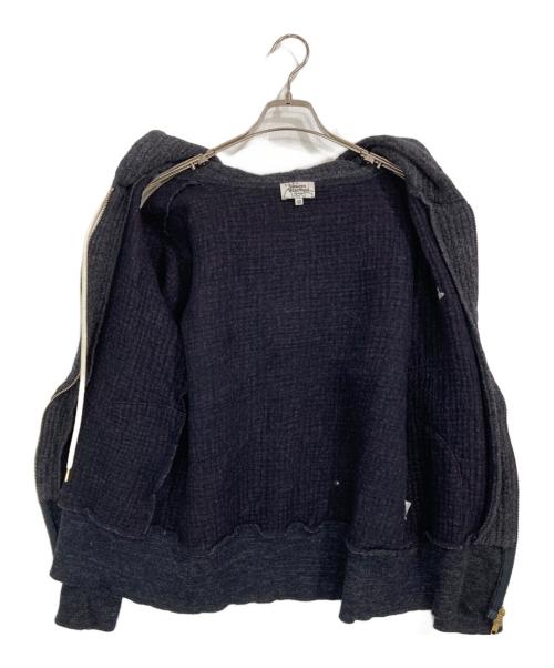 Vivienne Westwood man（ヴィヴィアン ウェストウッド マン）Vivienne Westwood man (ヴィヴィアン ウェストウッド マン) ニットジップパーカー グレー サイズ:48の古着・服飾アイテム