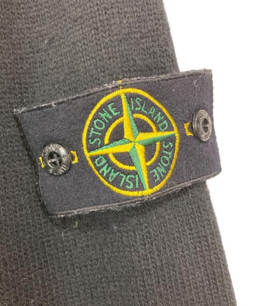 STONE ISLAND（ストーンアイランド）STONE ISLAND (ストーンアイランド) クルーネックニットセーター ブラック サイズ:Lの古着・服飾アイテム