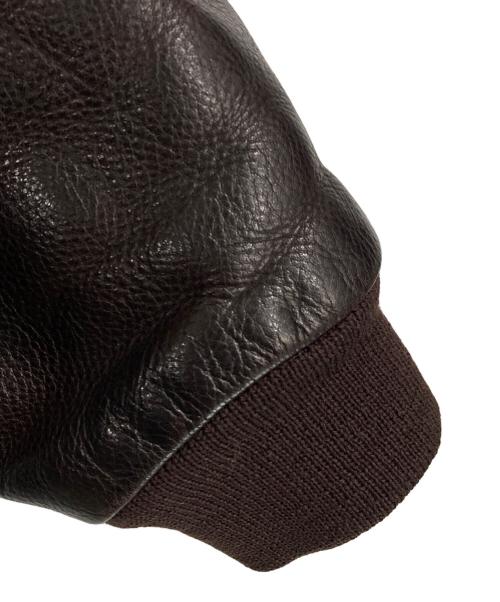 BROOKS BROTHERS（ブルックスブラザーズ）BROOKS BROTHERS (ブルックスブラザーズ) A-2レザーフライトジャケット ブラウン サイズ:-の古着・服飾アイテム