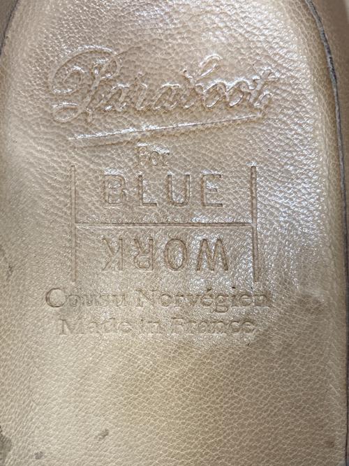 PARABOOT（パラブーツ）PARABOOT (パラブーツ) BLUE WORK (ブルーワーク) 別注シャンボードUチップシューズ ネイビー サイズ:6Fの古着・服飾アイテム