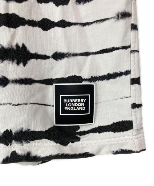 BURBERRY LONDON（バーバリーロンドン）BURBERRY LONDON (バーバリーロンドン) タイダイスウェットハーフパンツ ブラック×ホワイト サイズ:Mの古着・服飾アイテム
