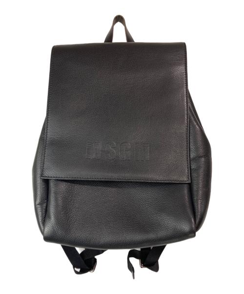 MSGM（エムエスジーエム）MSGM (エムエスジーエム) レザーバックパック ブラックの古着・服飾アイテム