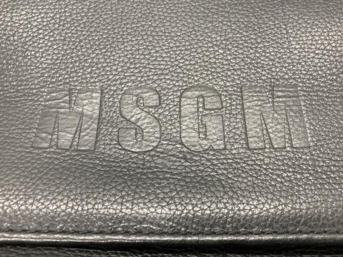 MSGM（エムエスジーエム）MSGM (エムエスジーエム) レザーバックパック ブラックの古着・服飾アイテム